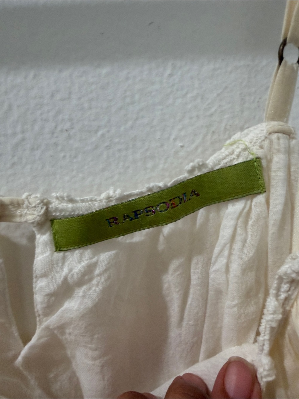 Raspodia Cream Lace-Trim Slip Dress - Picture 3 of 11